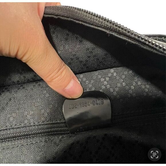 Gucci Bamboo Handle Black Nylon Two Way Shoulder Bag Authentic Tote bag - Picture 4 of 14